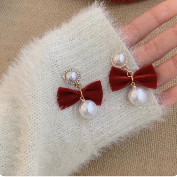 Brand New Red Wine Col Earring - Picture 2 of 2